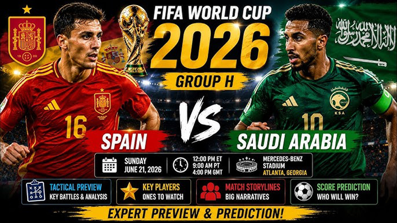 Spain vs Saudi Arabia Prediction: La Roja Eye Crucial World Cup 2026 Victory