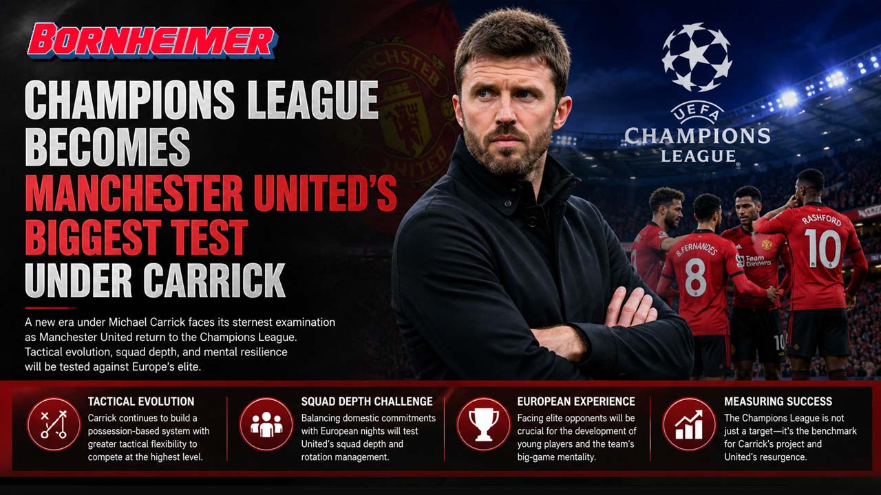 Champions League Becomes Manchester United’s Biggest Test Under Carrick