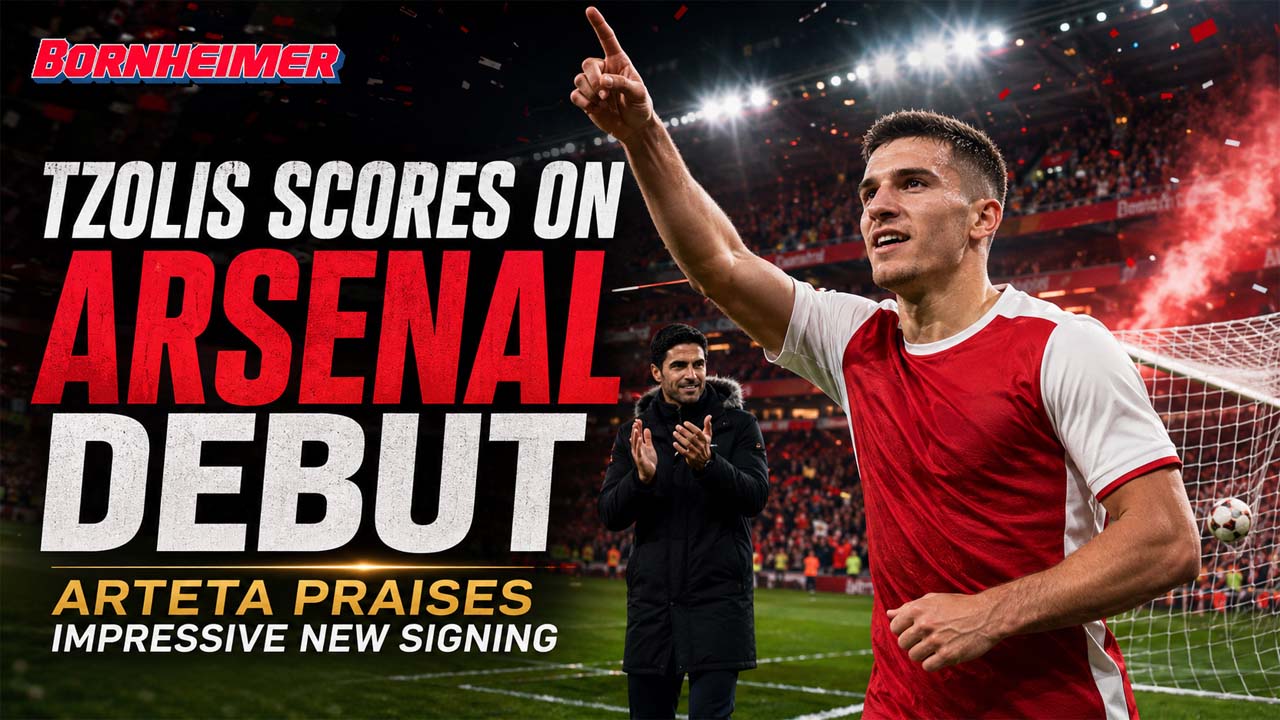 Christos Tzolis Scores on Arsenal Debut as Mikel Arteta Praises New Signing