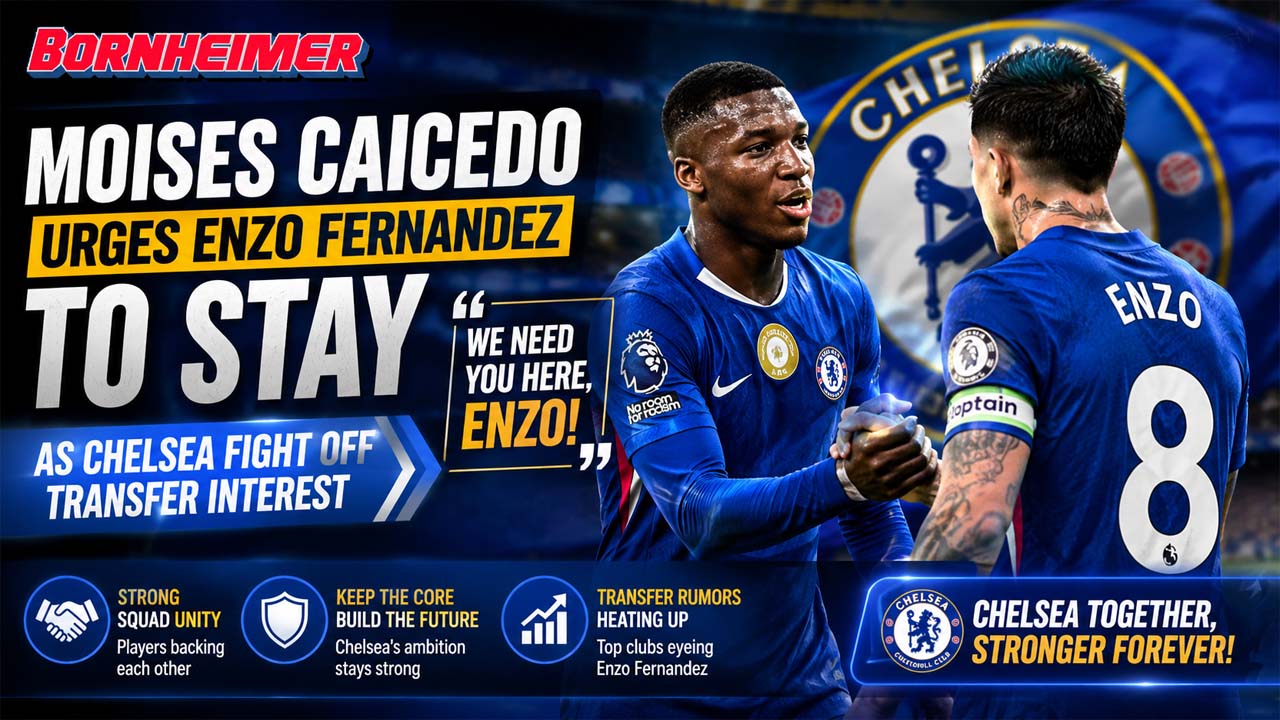 Moises Caicedo Urges Enzo Fernandez to Stay as Chelsea Fight Off Transfer Interest