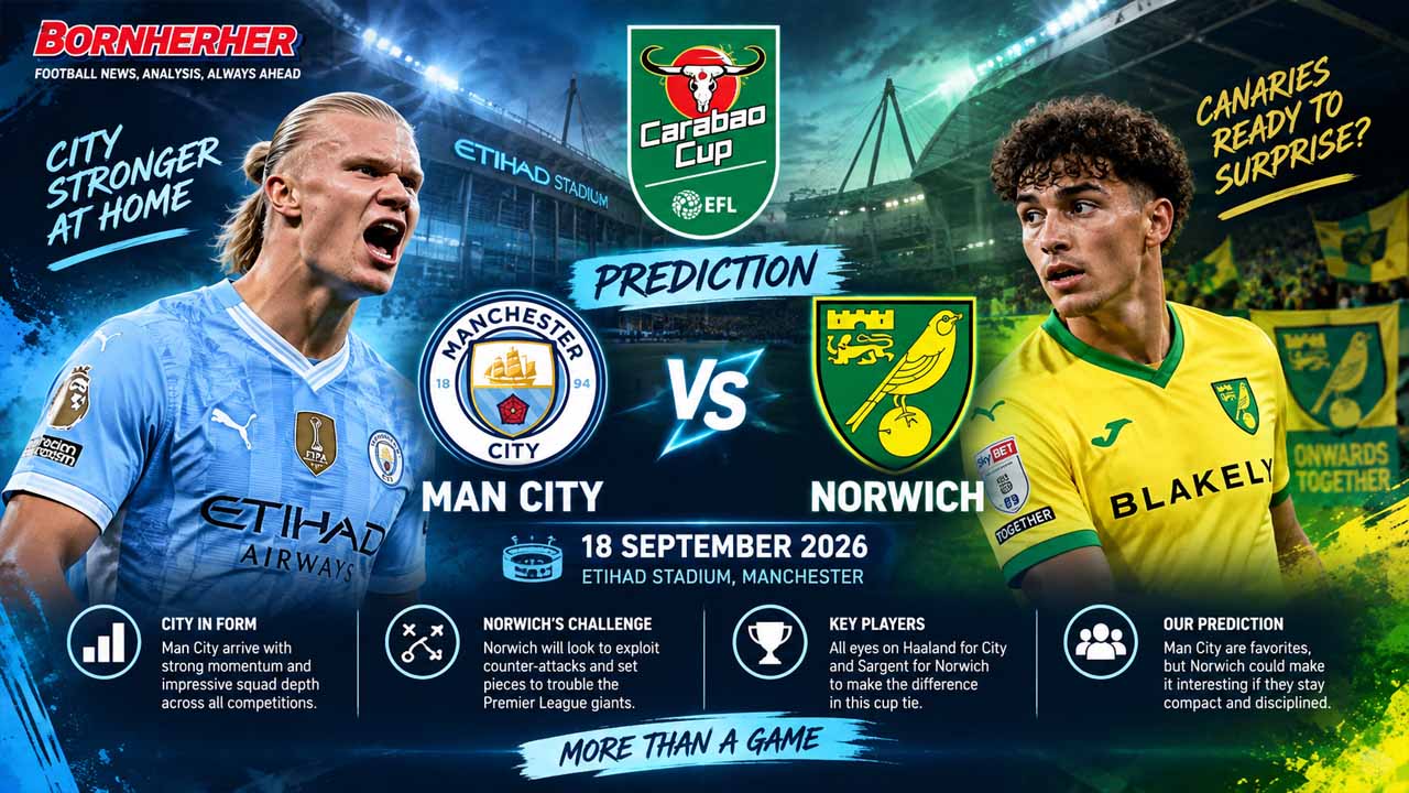 Man City vs Norwich Prediction: Citizens Favored in Carabao Cup Clash